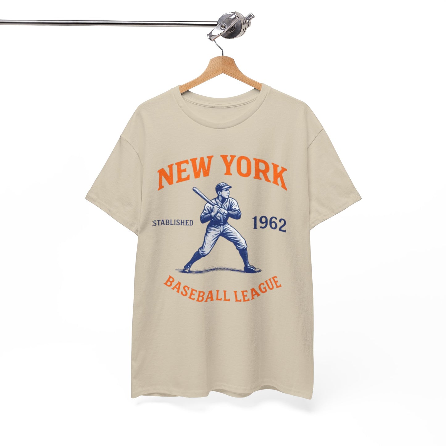 White Smoke New York Baseball League T-Shirt – Vintage Athletic Streetwear Tee