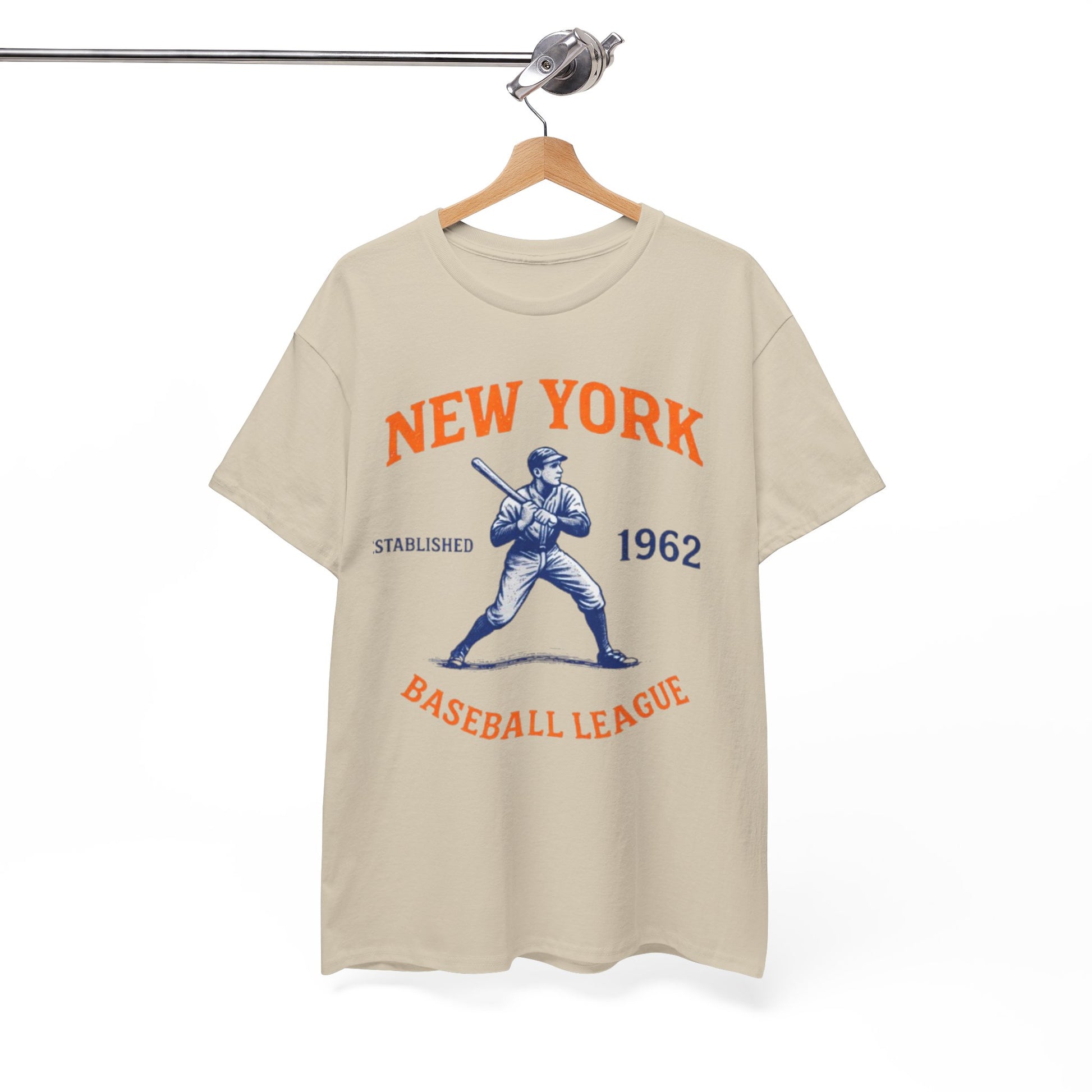 White Smoke New York Baseball League T-Shirt – Vintage Athletic Streetwear Tee