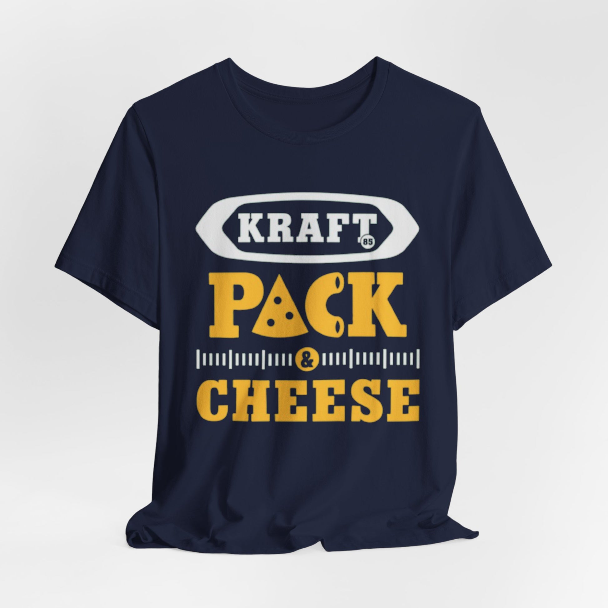 Lavender Pack & Cheese T-Shirt — Kraft Pack Cheese Vintage Deli Graphic Packers football Tee