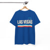 White Smoke Las Vegas Vintage Stripe Tee — Nev. EST. 1905 Retro City T‑Shirt