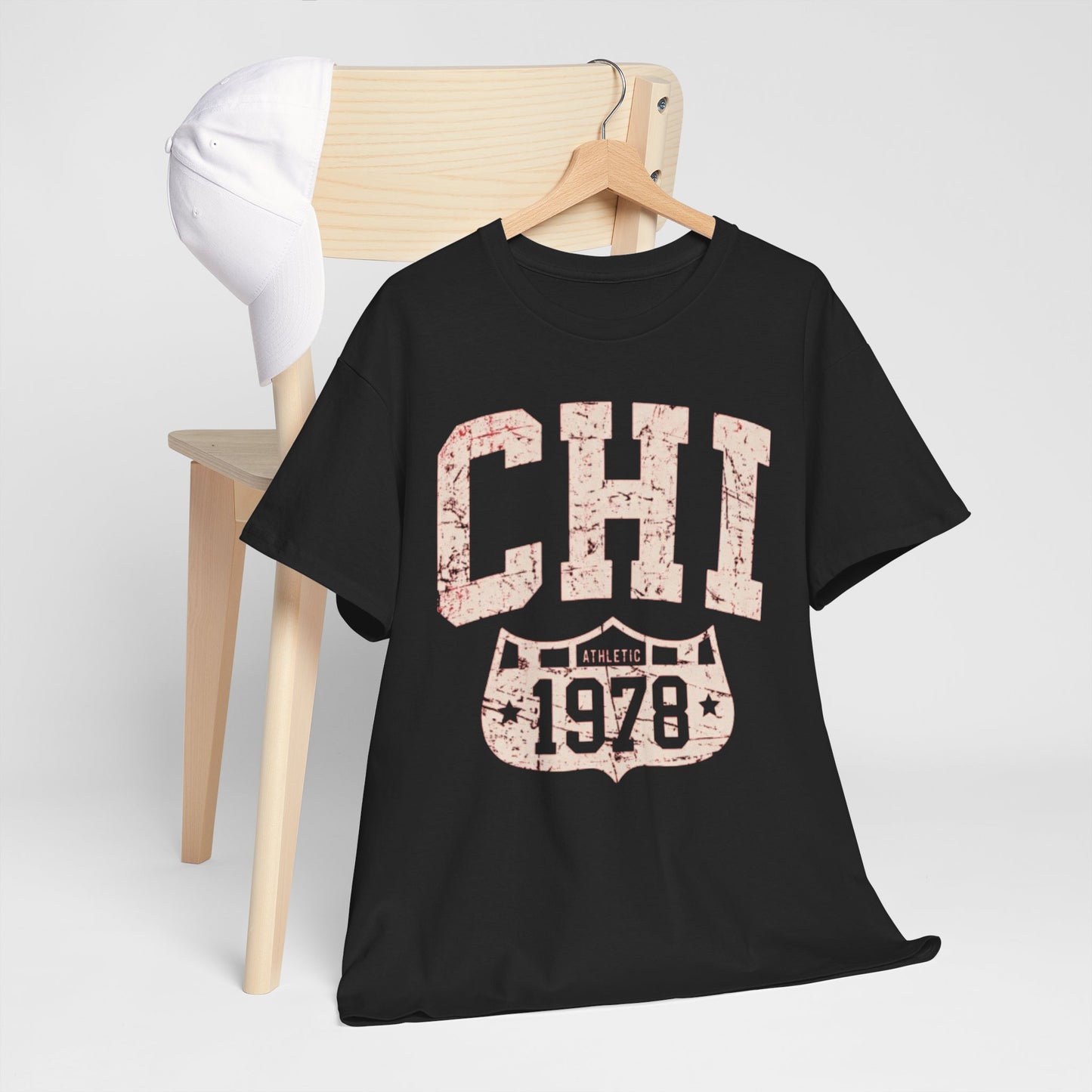 Dark Slate Gray CHI Athletic 1978 T-Shirt – Chicago Streetwear Vintage Sports Tee