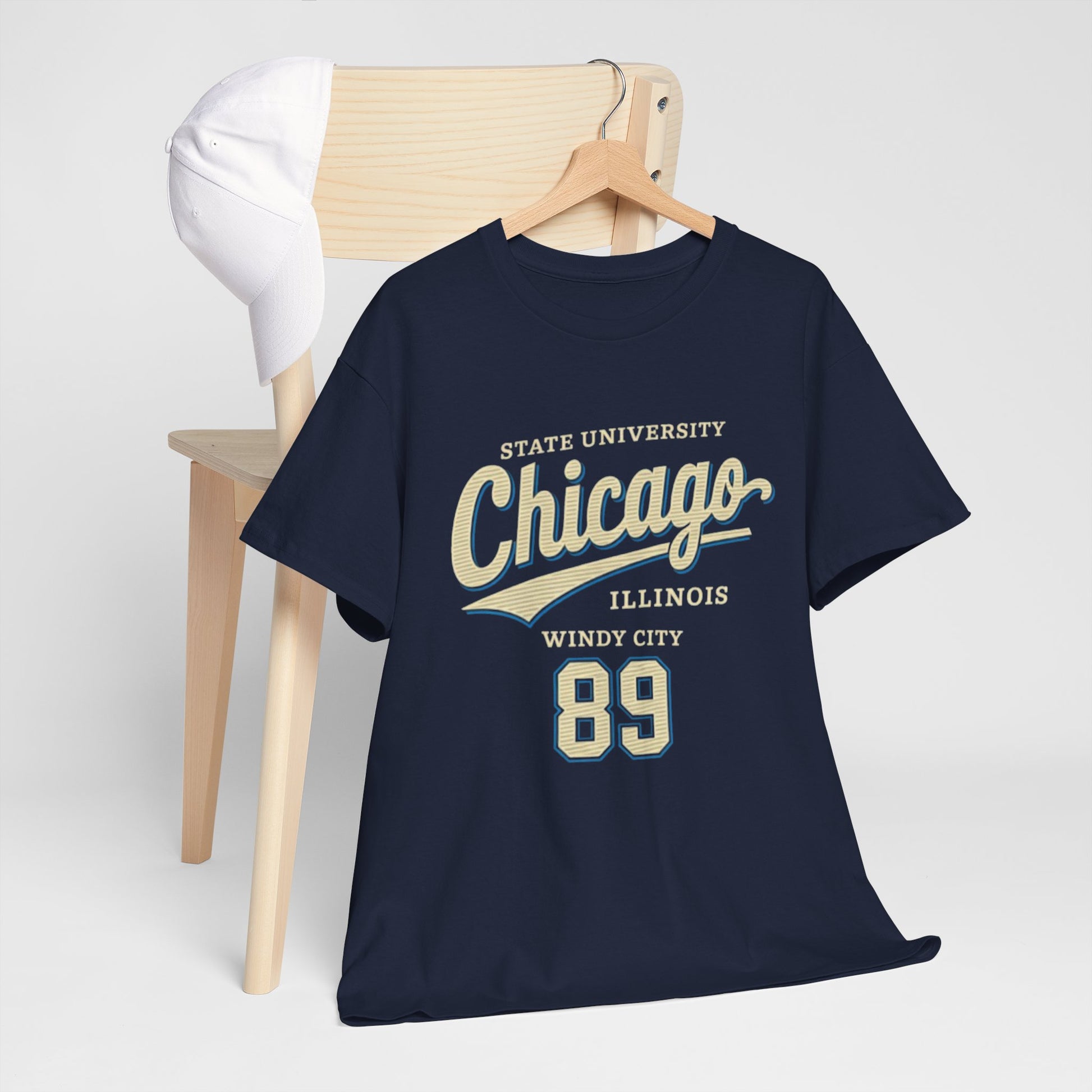 Dark Slate Gray Chicago State University 89 T-Shirt – Windy City College Streetwear Tee