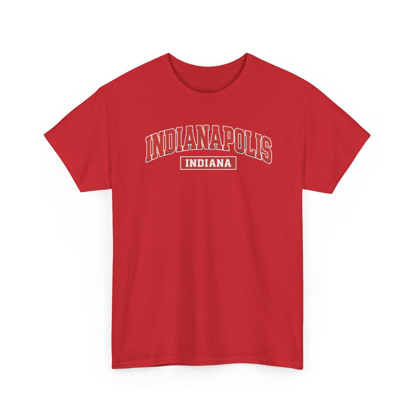 White Smoke Indianapolis Indiana T-Shirt — Retro Collegiate City Tee