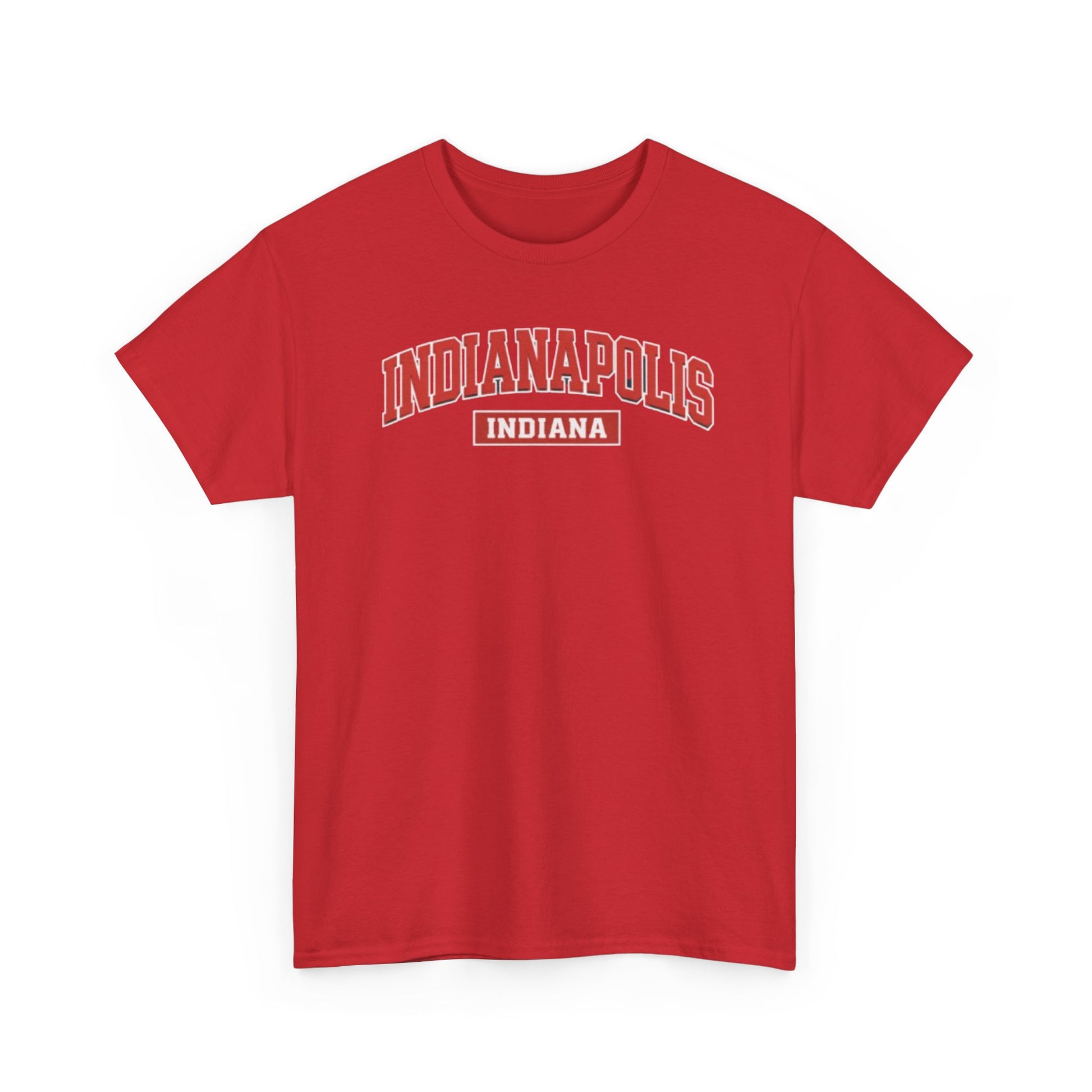 White Smoke Indianapolis Indiana T-Shirt — Retro Collegiate City Tee