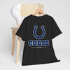 Dark Slate Gray Indianapolis Colts  Horseshoe Tee - Retro Football Fan Shirt