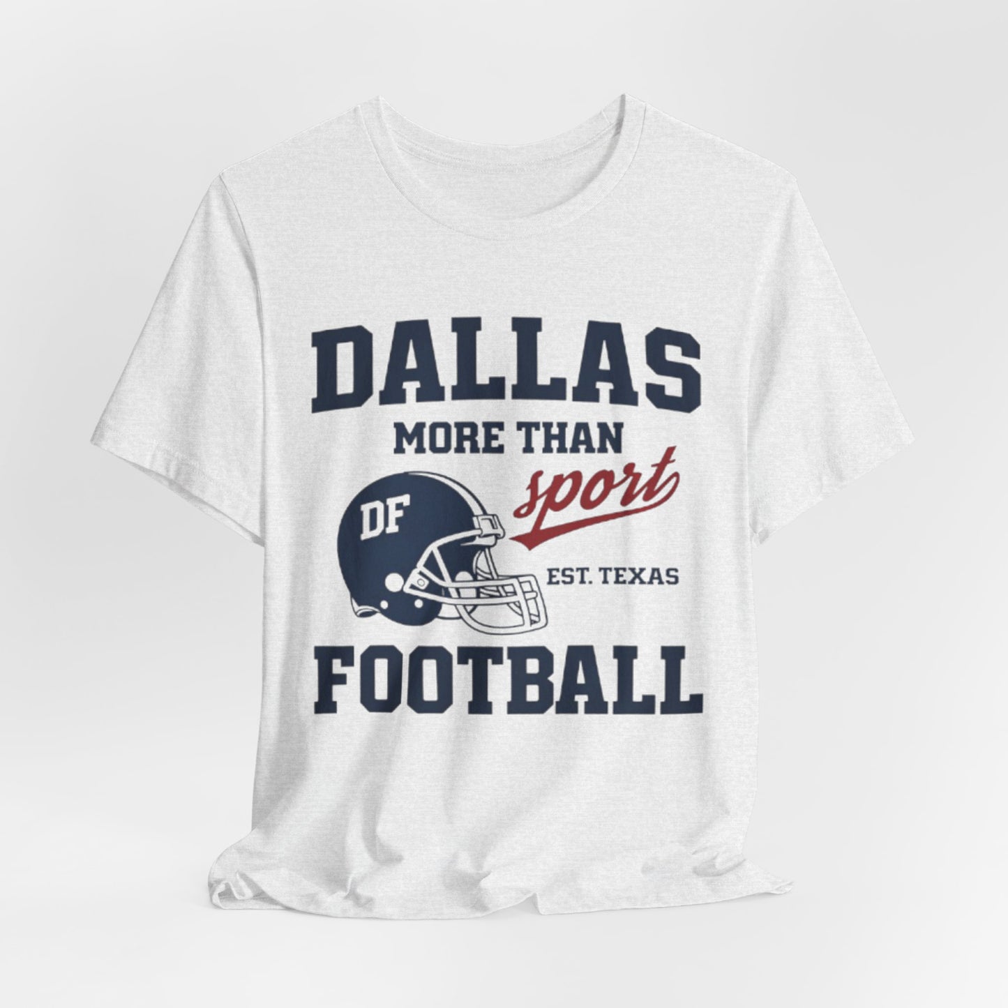 Lavender Dallas Football Tee — "Dallas More Than Sport" Vintage Helmet T‑Shirt