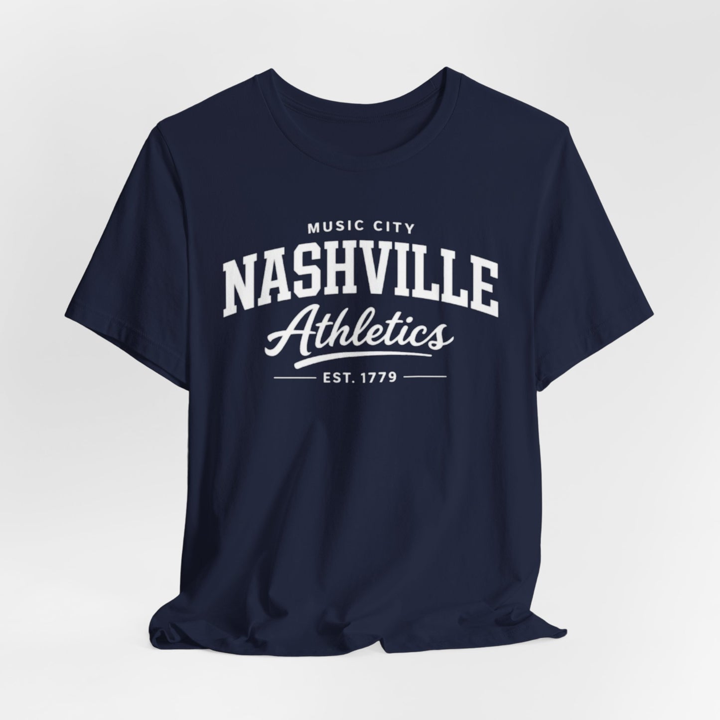 Dark Slate Gray Nashville Athletics Tee — Music City Vintage Athletic Shirt