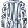 Dark Gray Striped Business Shirt