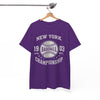 White Smoke Baseball Tee — New York Championship 1903 Vintage Sports Shirt
