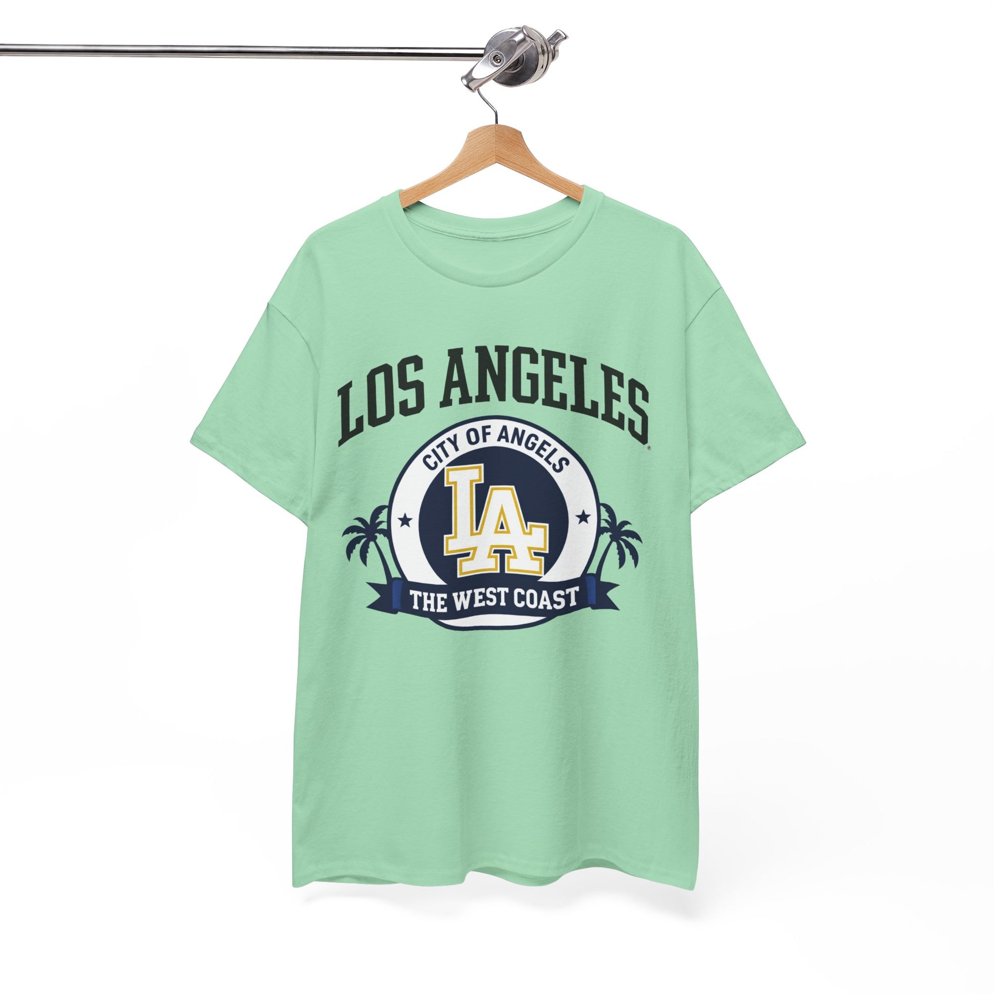 White Smoke Los Angeles City of Angels LA Graphic T-Shirt – West Coast Streetwear Tee
