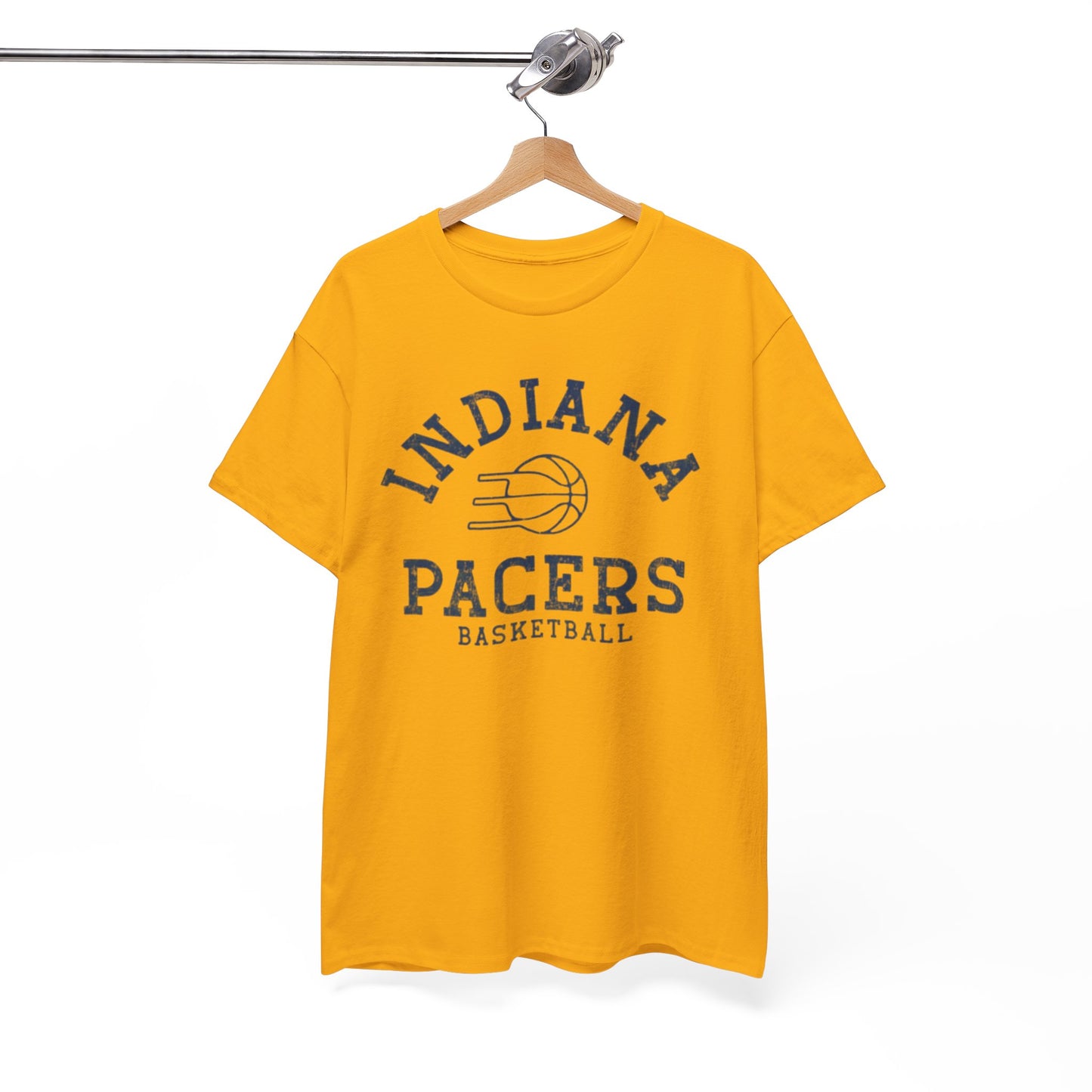 White Smoke Indiana Pacers Basketball Tee — Vintage Varsity  T-Shirt