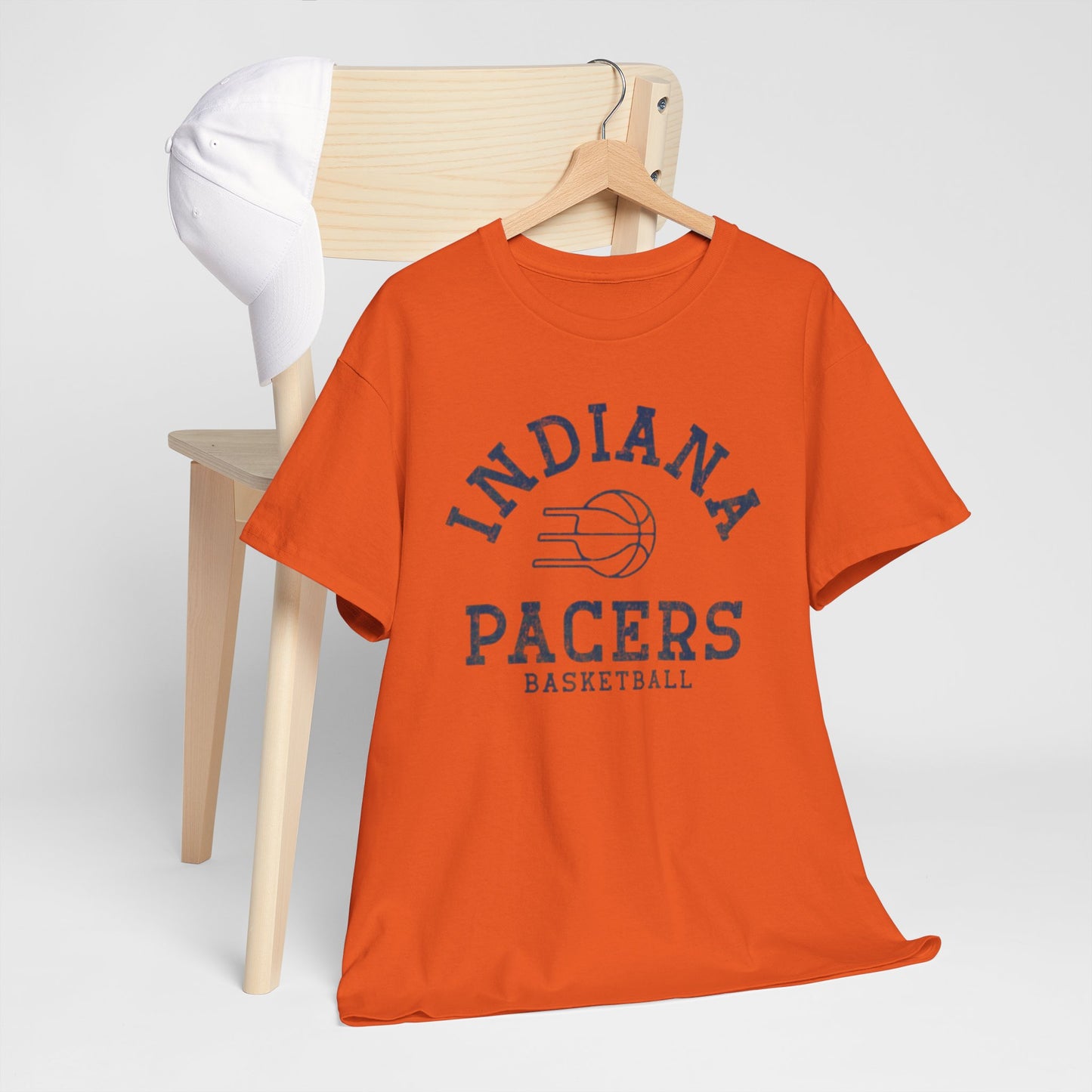 Chocolate Indiana Pacers Basketball Tee — Vintage Varsity  T-Shirt