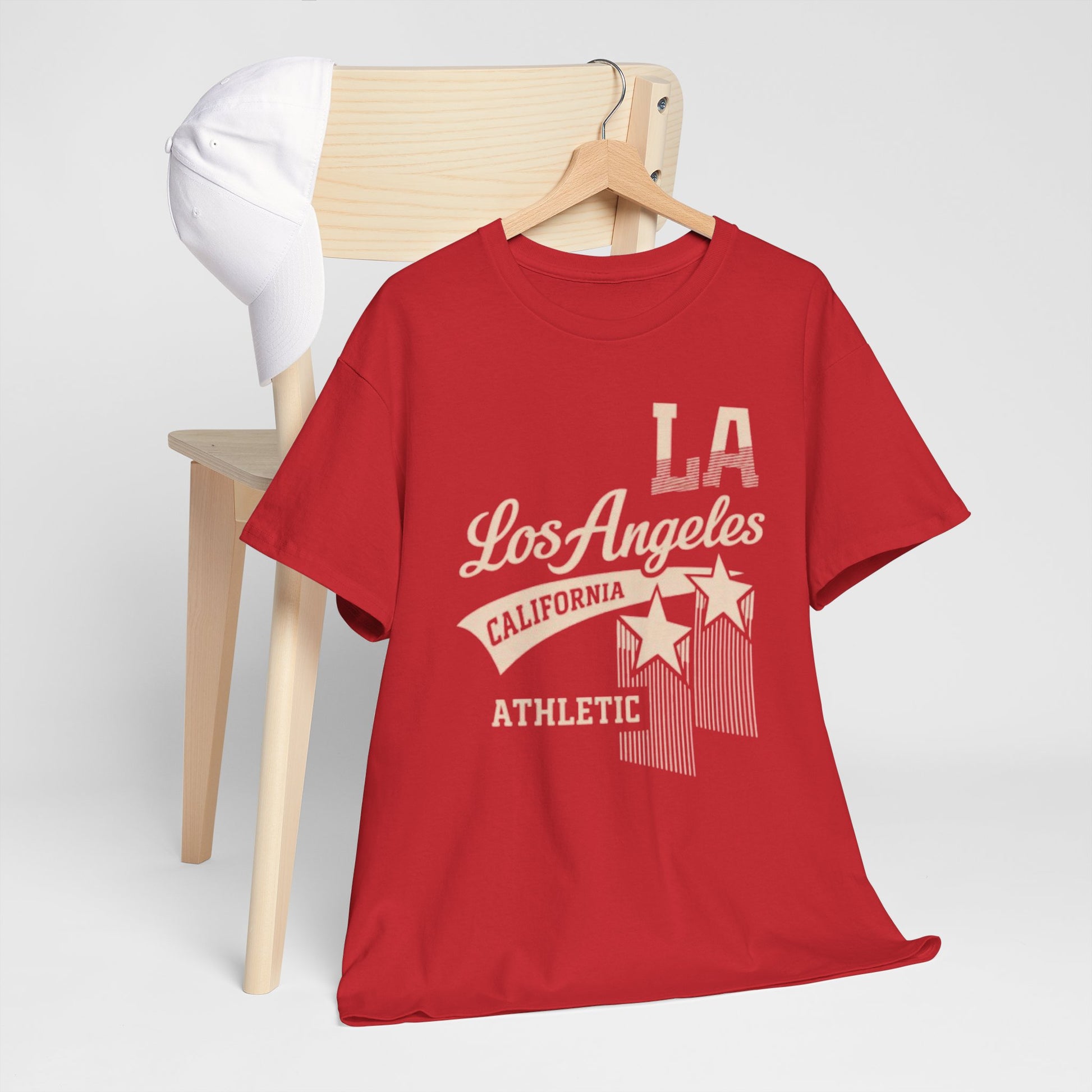 Firebrick Los Angeles Athletic Tee — LA California Vintage Stars T-Shirt