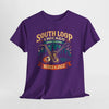 Dark Slate Blue South Loop Chicago Blues and Jazz T-Shirt – Vintage Music Culture Streetwear Tee