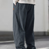Gray Men'S Corduroy Straight-Leg Pants | Drawstring Waist, Belt Closure, Comfortable And Versatile, Ideal For Fall/Winter