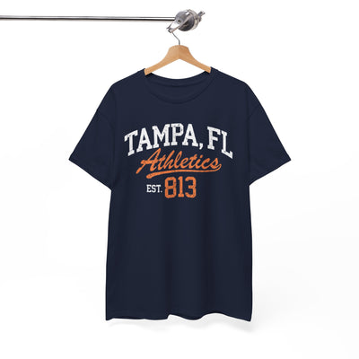 Tampa FL Athletics EST. 813 T-Shirt  area code collegiate tee, Florida athletics graphic tee – lightweight game day shirt, sportswear style, image 1.0