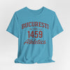 Lavender Tricou Atletism București 1459 stil universitar