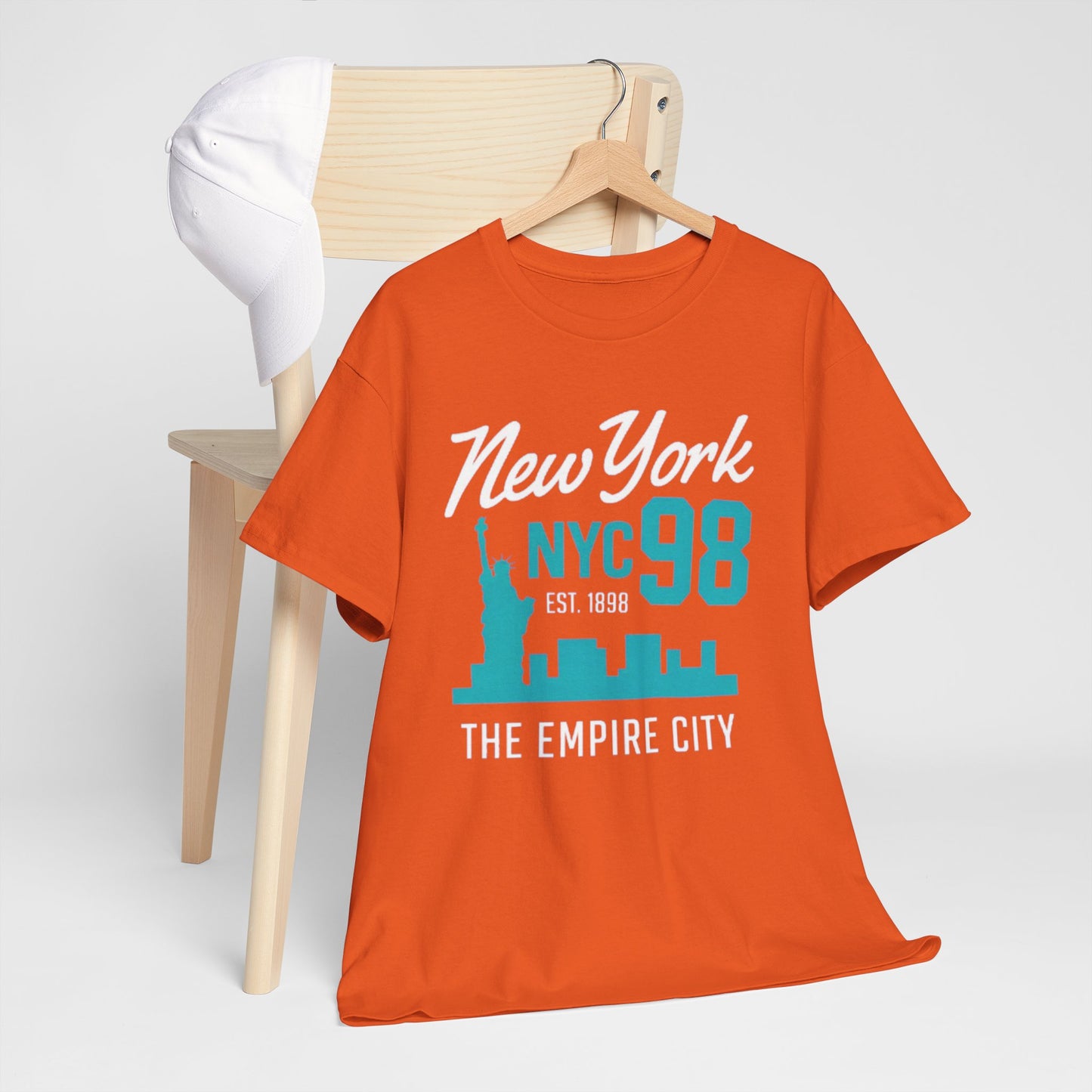 Chocolate New York T-Shirt NYC 98 – Empire City Urban Athletic Streetwear Tee