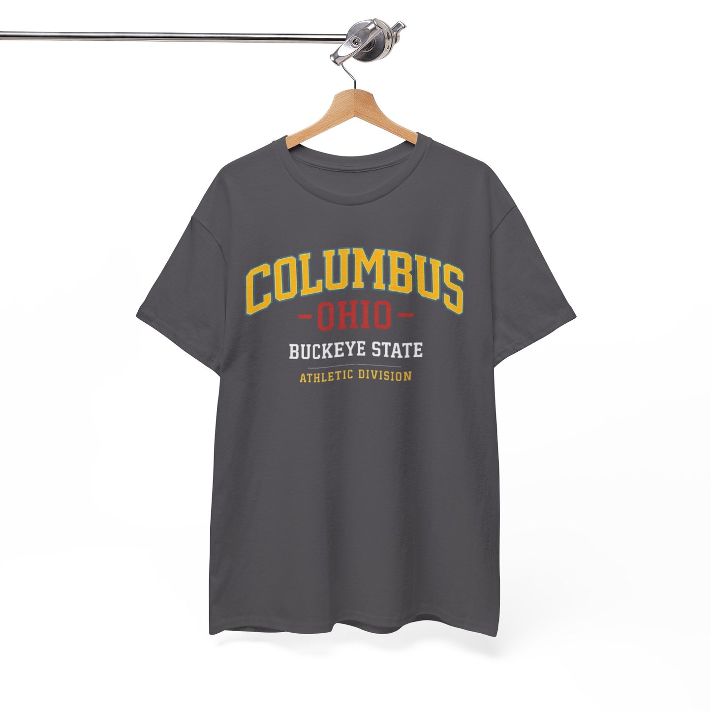 White Smoke Columbus Ohio Buckeye State Athletic Tee
