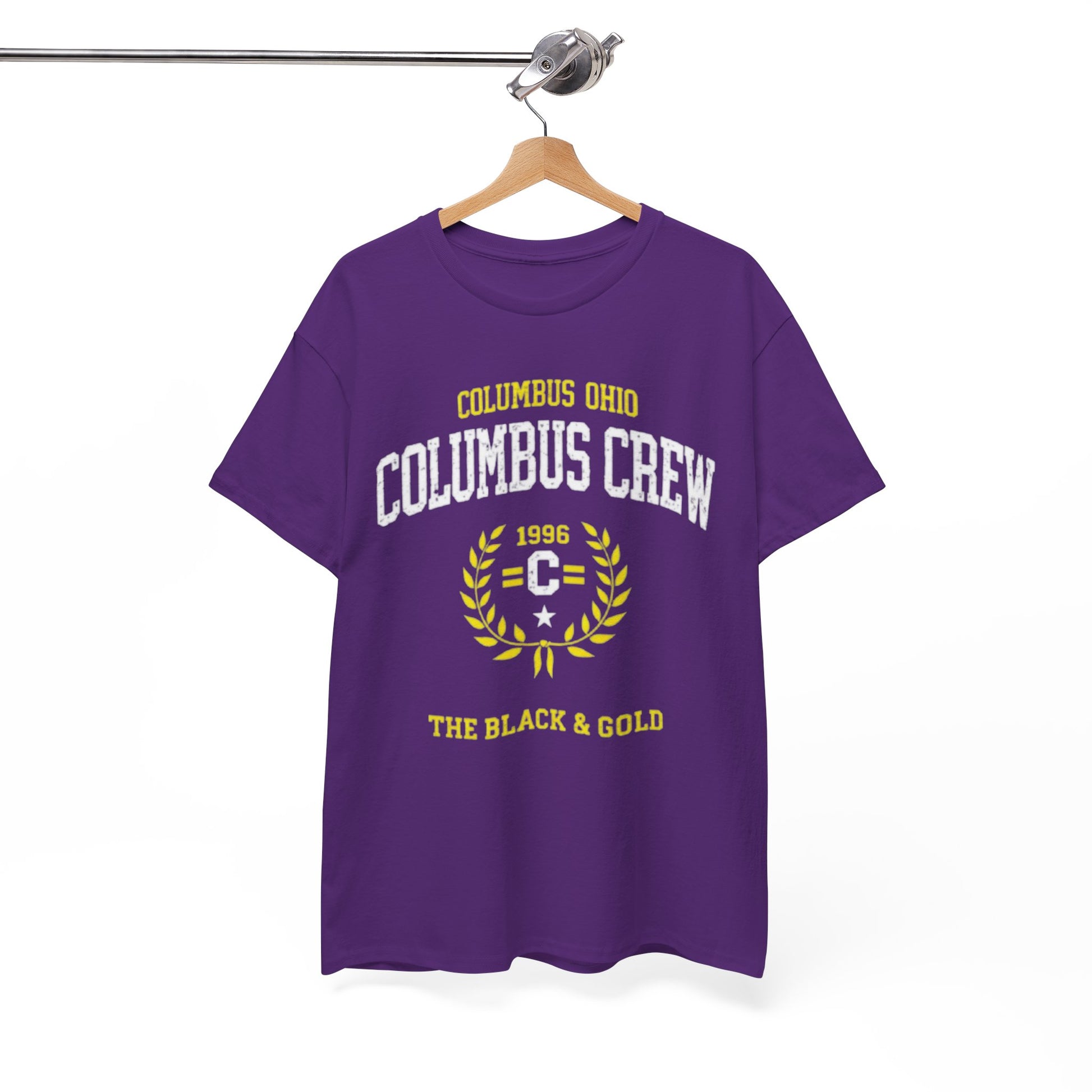 White Smoke Columbus Crew 'The Black & Gold' Tee — Columbus, Ohio Soccer T-Shirt