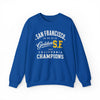 White Smoke San Francisco Golden SF Crewneck Sweatshirt – California City Champions Streetwear