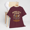 Lavender Windy City Labor Chicago Industrial District T-Shirt – Vintage Worker Graphic Tee