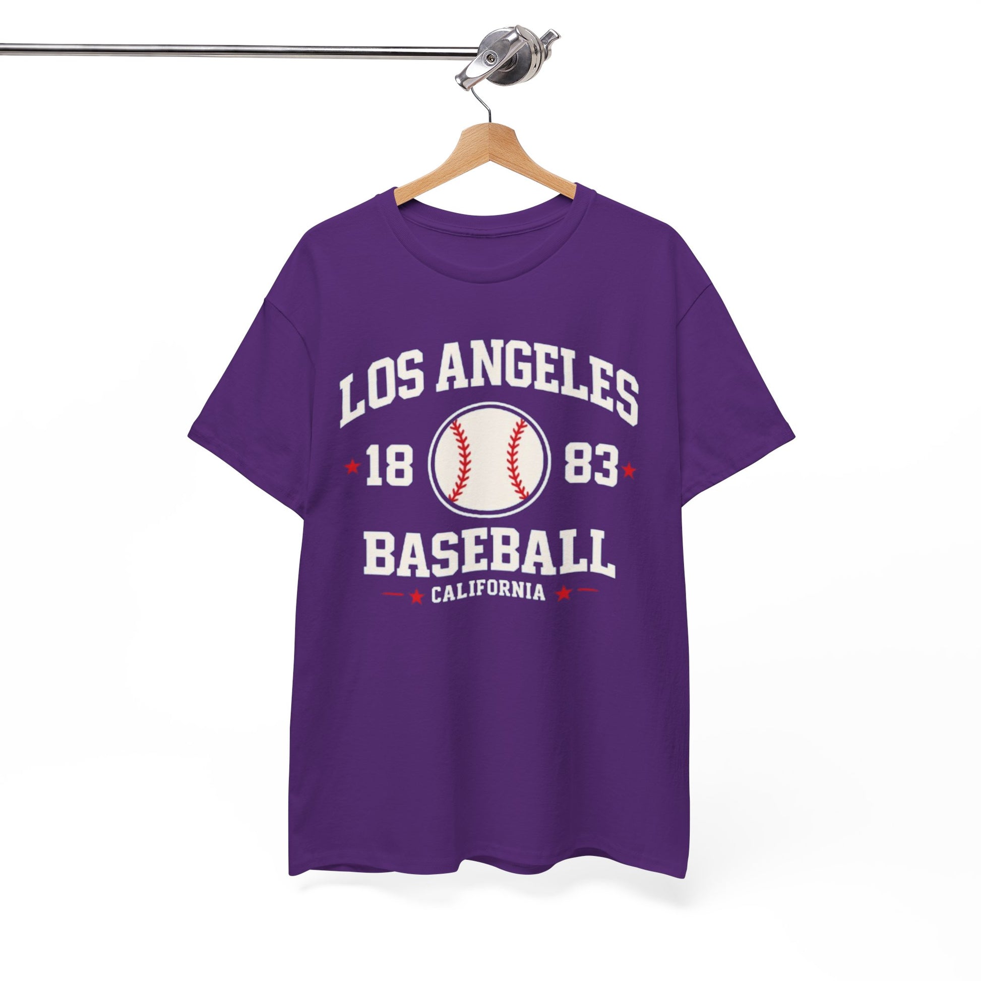 White Smoke Los Angeles Baseball T Shirt 1883 California Vintage Varsity Baseball Tee