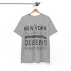 New York Queens Jackson Heights Tee — Vintage State College Graphic T-Shirt – sportswear style, football shirt, image 1.0
