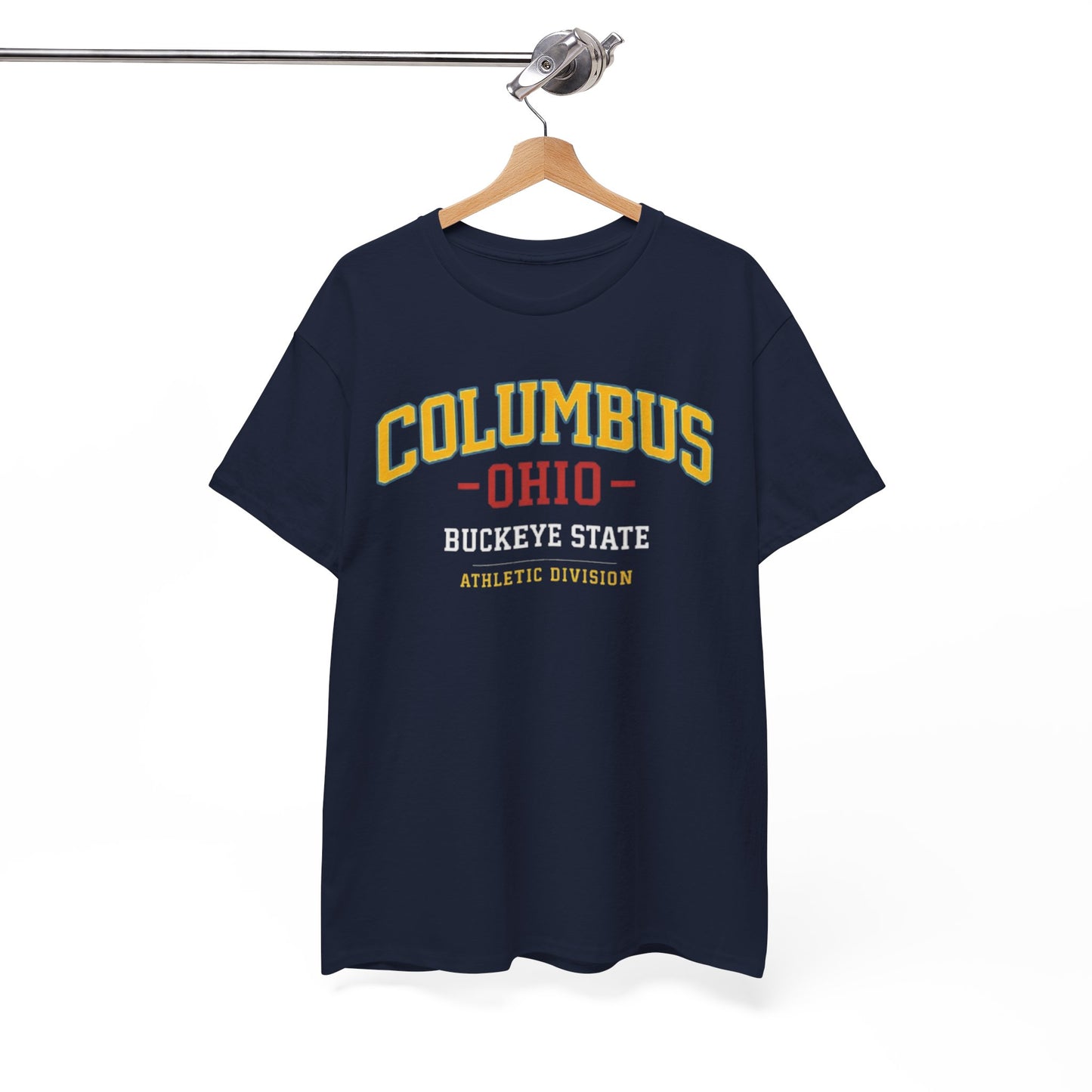 White Smoke Columbus Ohio Buckeye State Athletic Tee