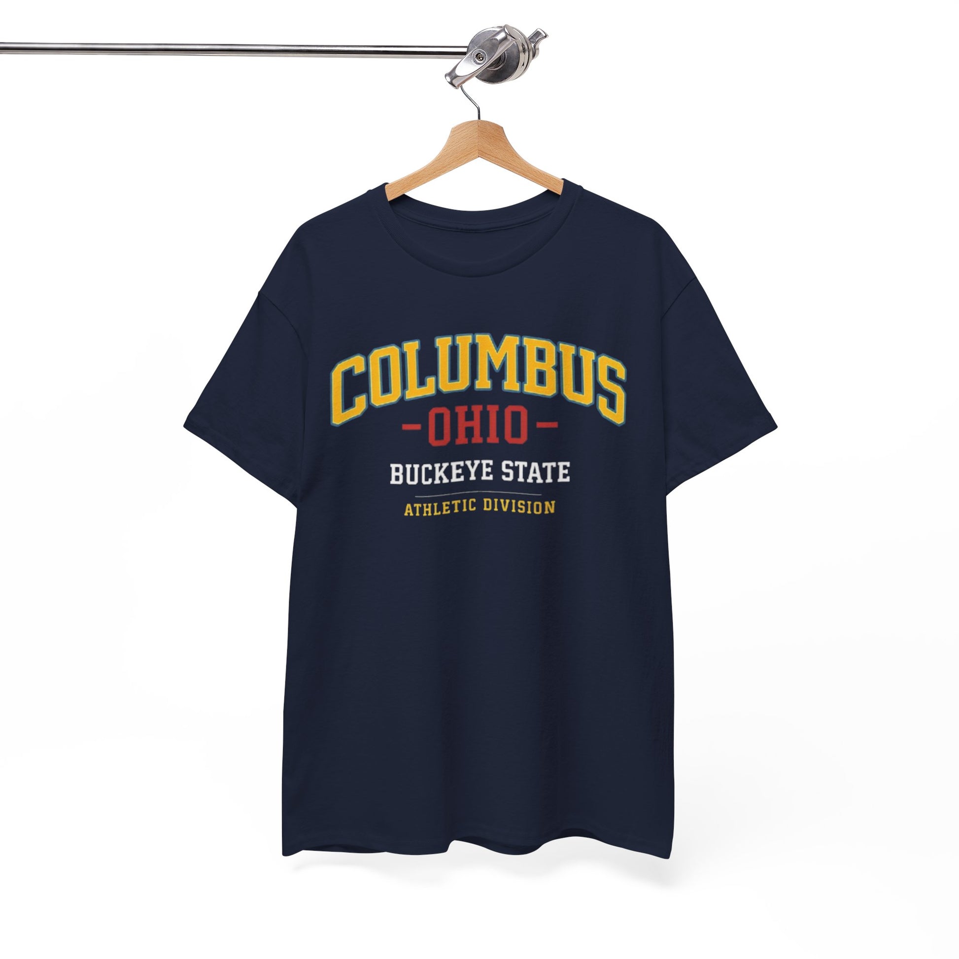 White Smoke Columbus Ohio Buckeye State Athletic Tee
