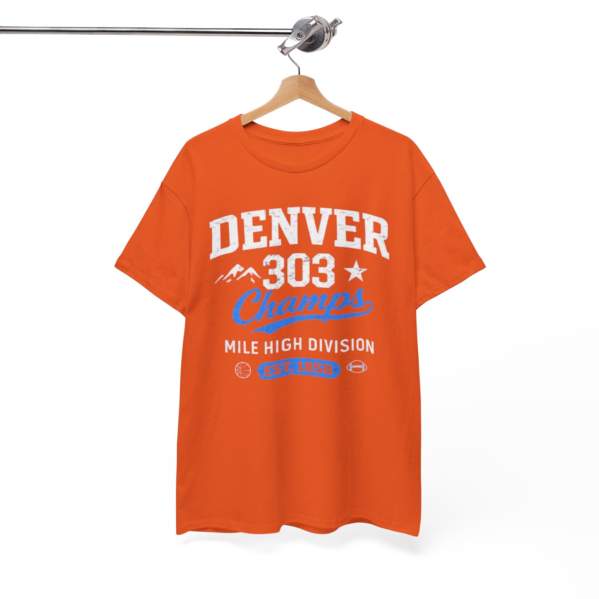 White Smoke Denver 303 Champs T‑Shirt — Mile High Division Graphic Tee