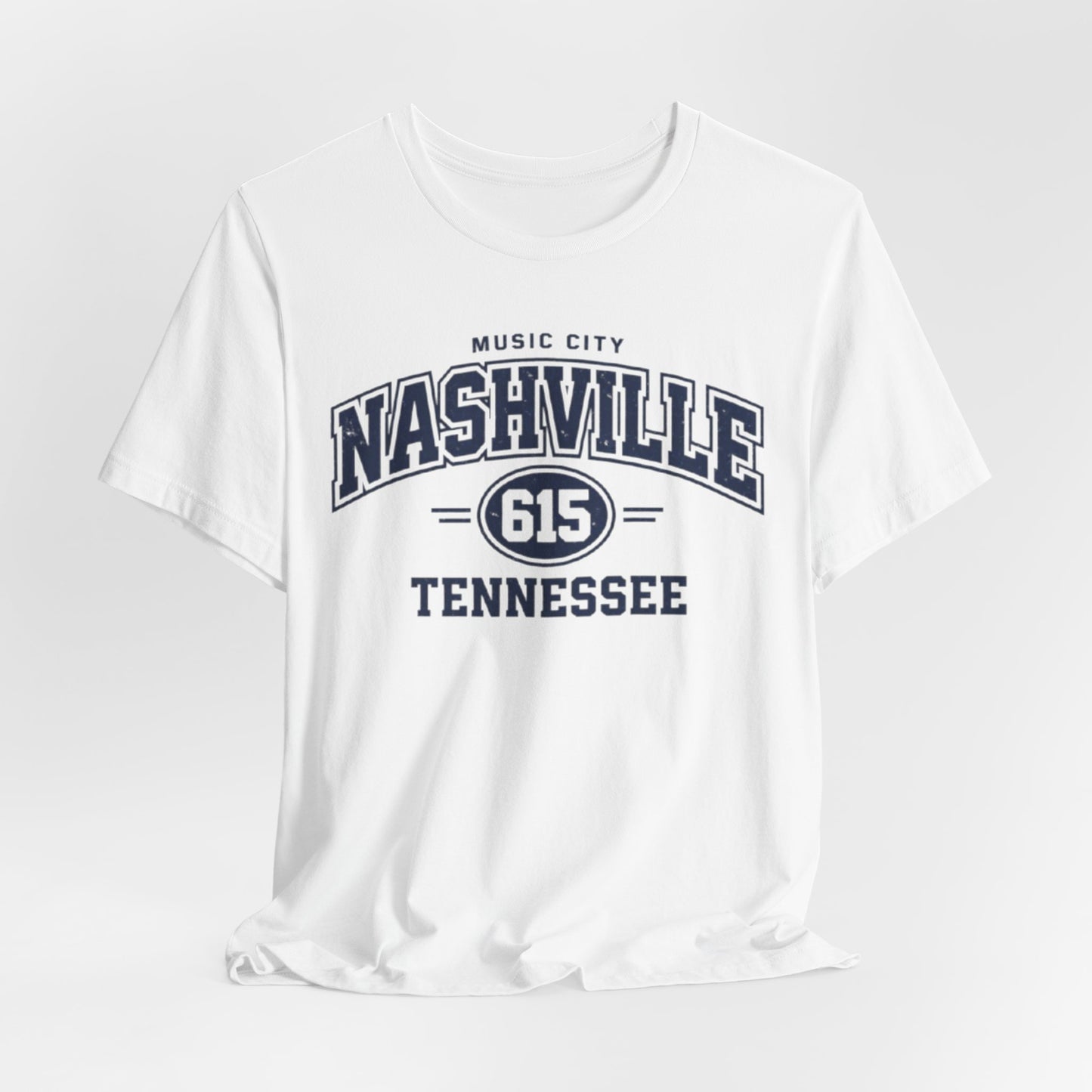 Nashville Tennessee 615 T Shirt Music City Vintage 90s Style