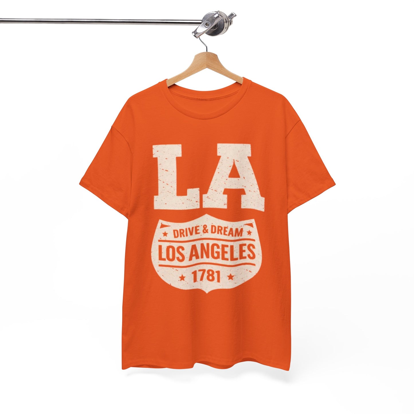 White Smoke Los Angeles Drive and Dream T-Shirt – Oversized West Coast Streetwear City Tee