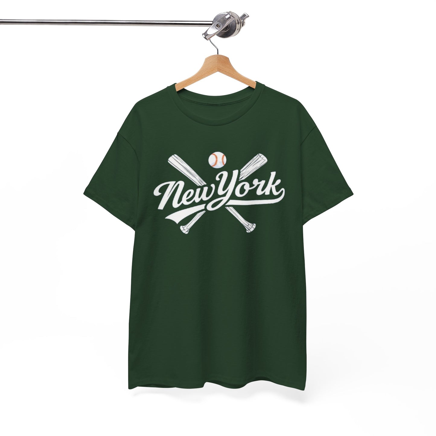 New York Baseball T-Shirt — Crossed Bats tee