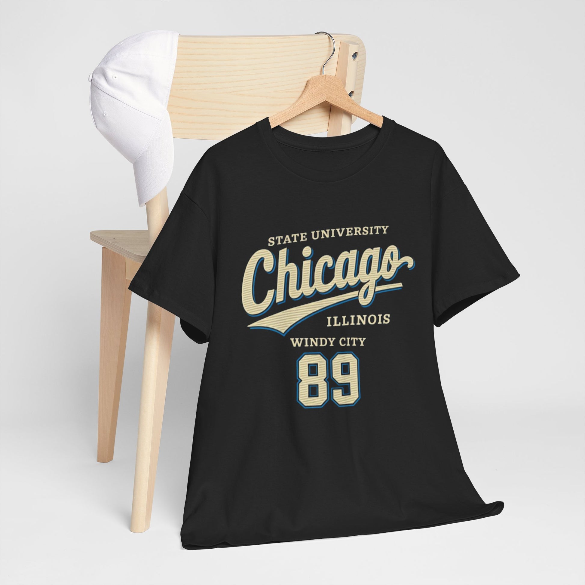 Dark Slate Gray Chicago State University 89 T-Shirt – Windy City College Streetwear Tee
