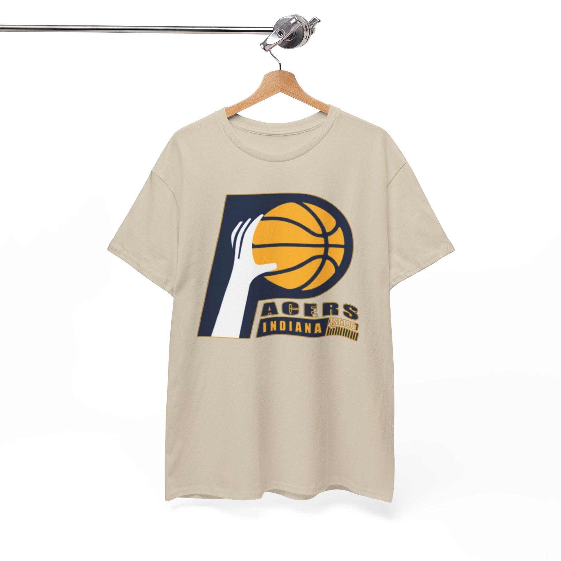 White Smoke Pacers Indiana Basketball  Tee — Retro Fan Shirt
