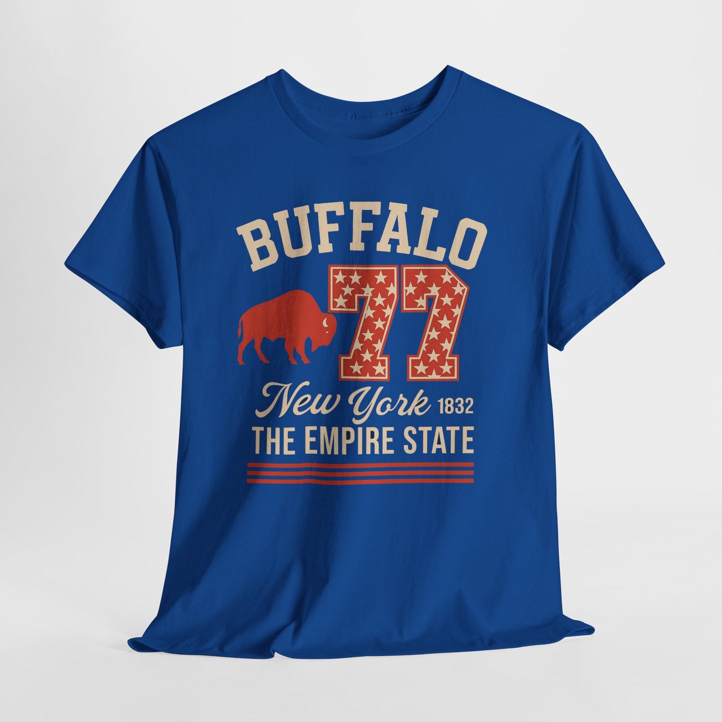 Buffalo 77 New York Tee — Empire State Vintage Sports Shirt