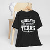Dark Slate Gray Texas Football Shirt – Sundays Hit Different in Texas Dallas Game Day T Shirt
