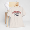 Light Gray Sacramento California Vintage Tee — Retro City College Shirt