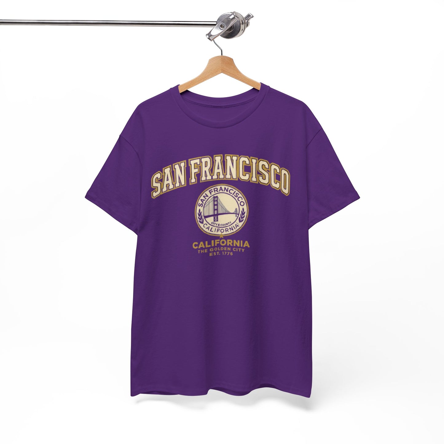 White Smoke Golden City San Francisco Heritage Graphic T-Shirt – California Urban Classic Tee