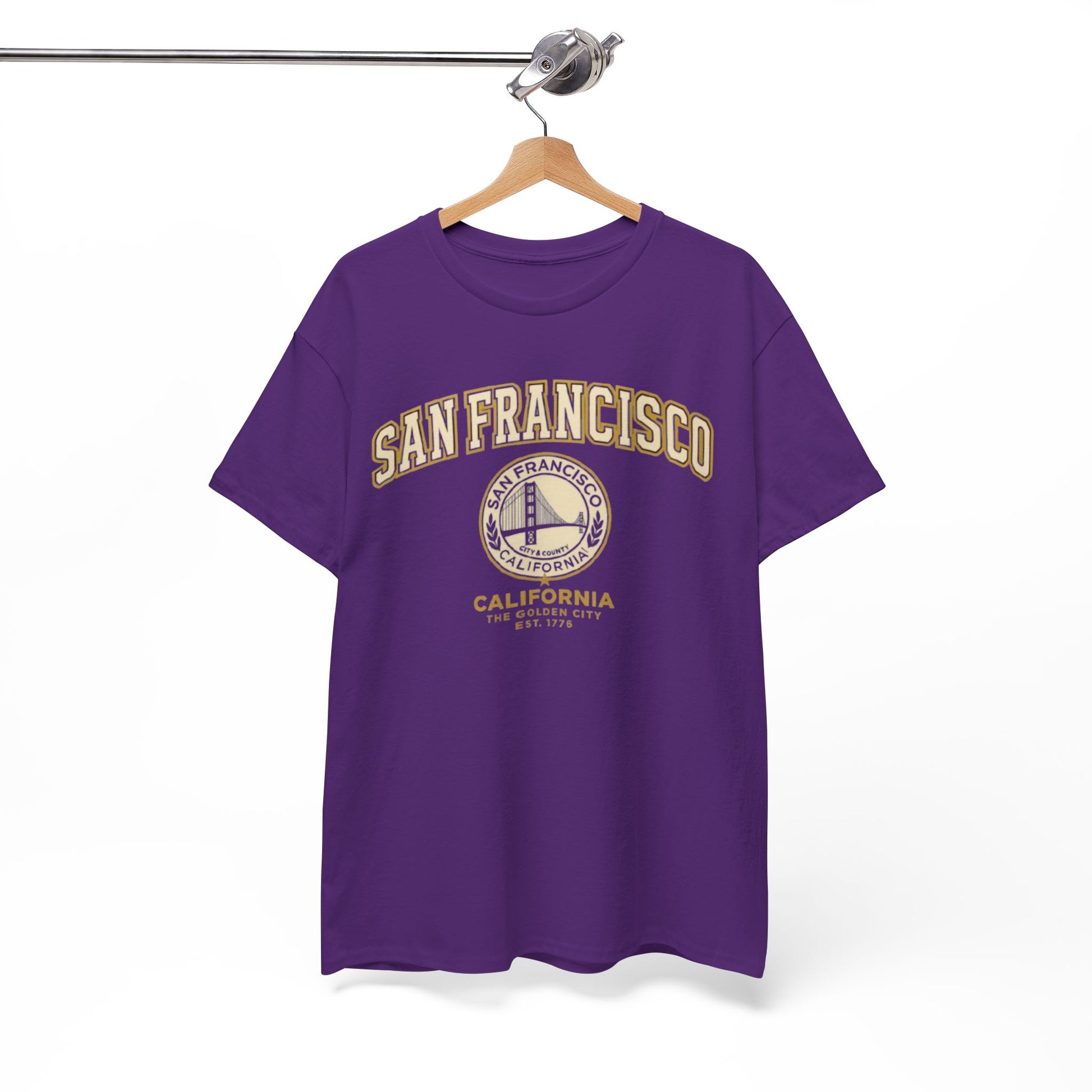 White Smoke Golden City San Francisco Heritage Graphic T-Shirt – California Urban Classic Tee