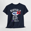 Lavender Buffalo Athletic Dept. Tee — 'BILLieve' Football Fan T‑Shirt