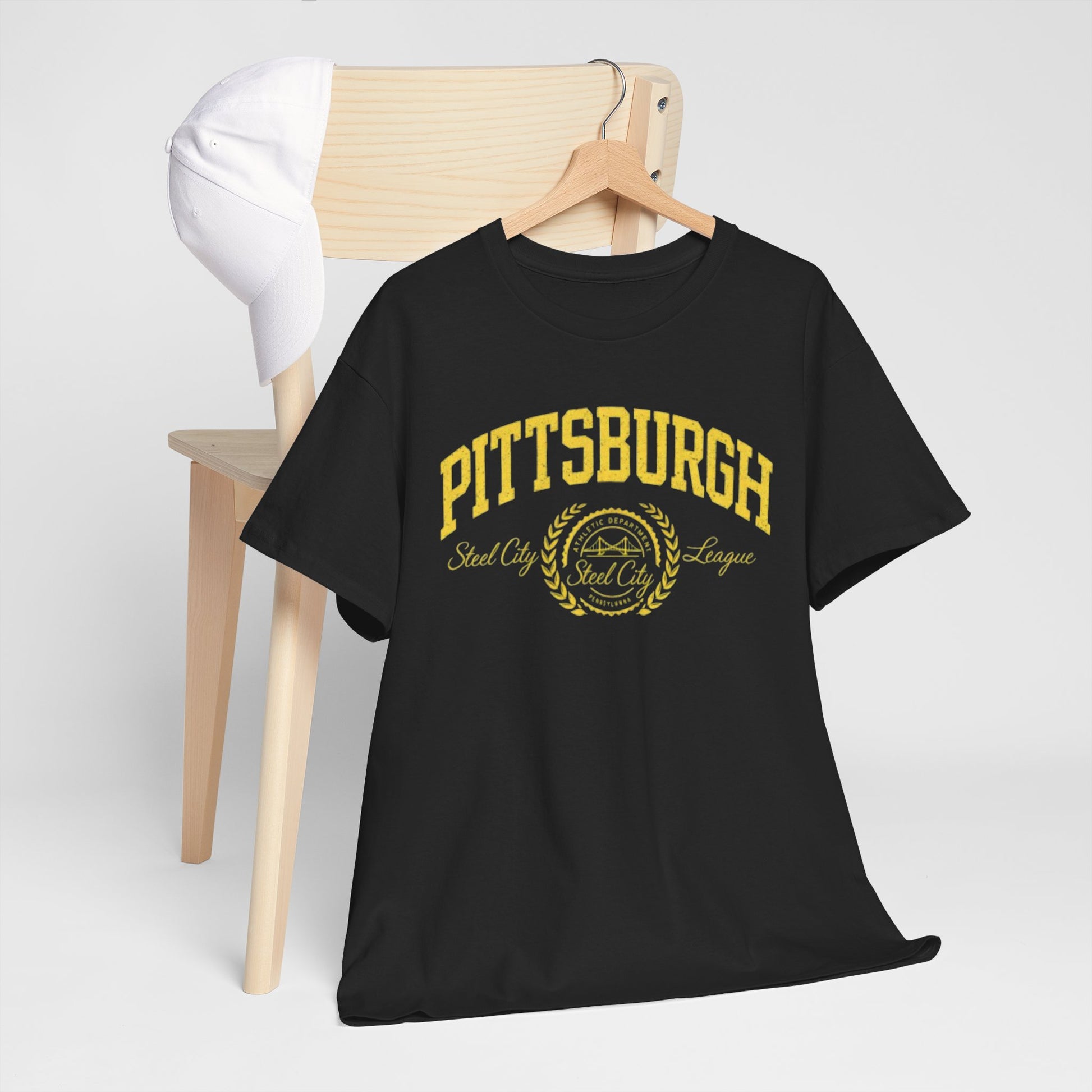 Pittsburgh Vintage Seal Tee Retro athletic and varsity layouts T-Shirt streetwear fashion product image 7
