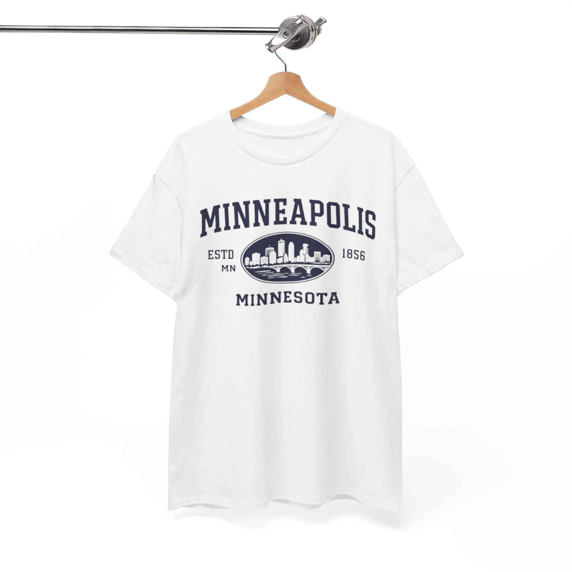 Minneapolis Minnesota Skyline Tee – Vintage City Graphic T-Shirt – lightweight game day shirt, nfl fan apparel, image 1.0