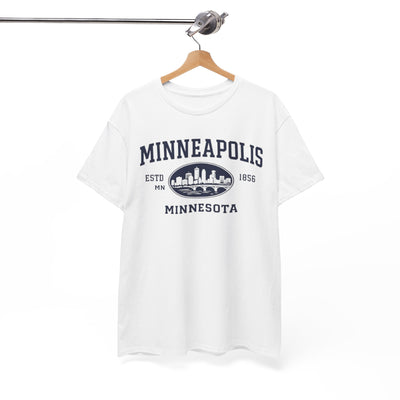 Minneapolis Minnesota Skyline Tee – Vintage City Graphic T-Shirt – lightweight game day shirt, nfl fan apparel, image 1.0