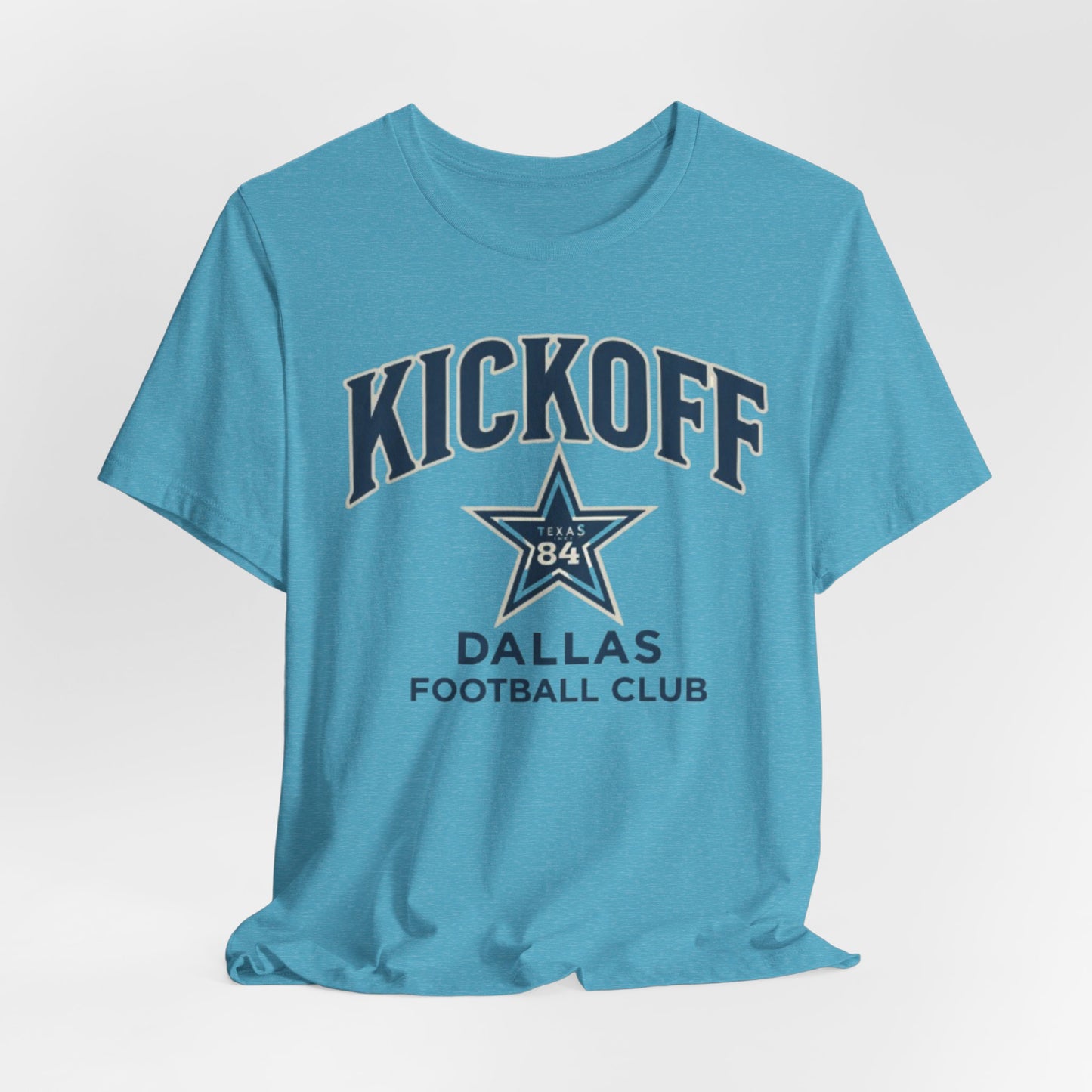Lavender Kickoff Dallas Football Club Tee — Vintage Star Game Day Shirt