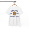 Pacers Basketball Tee – Vintage 1967 Basketball Graphic Shirt – breathable comfort wear, lightweight game day shirt, image 1.0