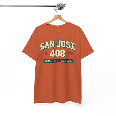 San Jose 408 T-Shirt — NorCal California Retro City Tee West Coast vintage shirt