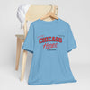 Cornflower Blue Chicago Hoops Tee – Vintage Chicago Basketball Shirt