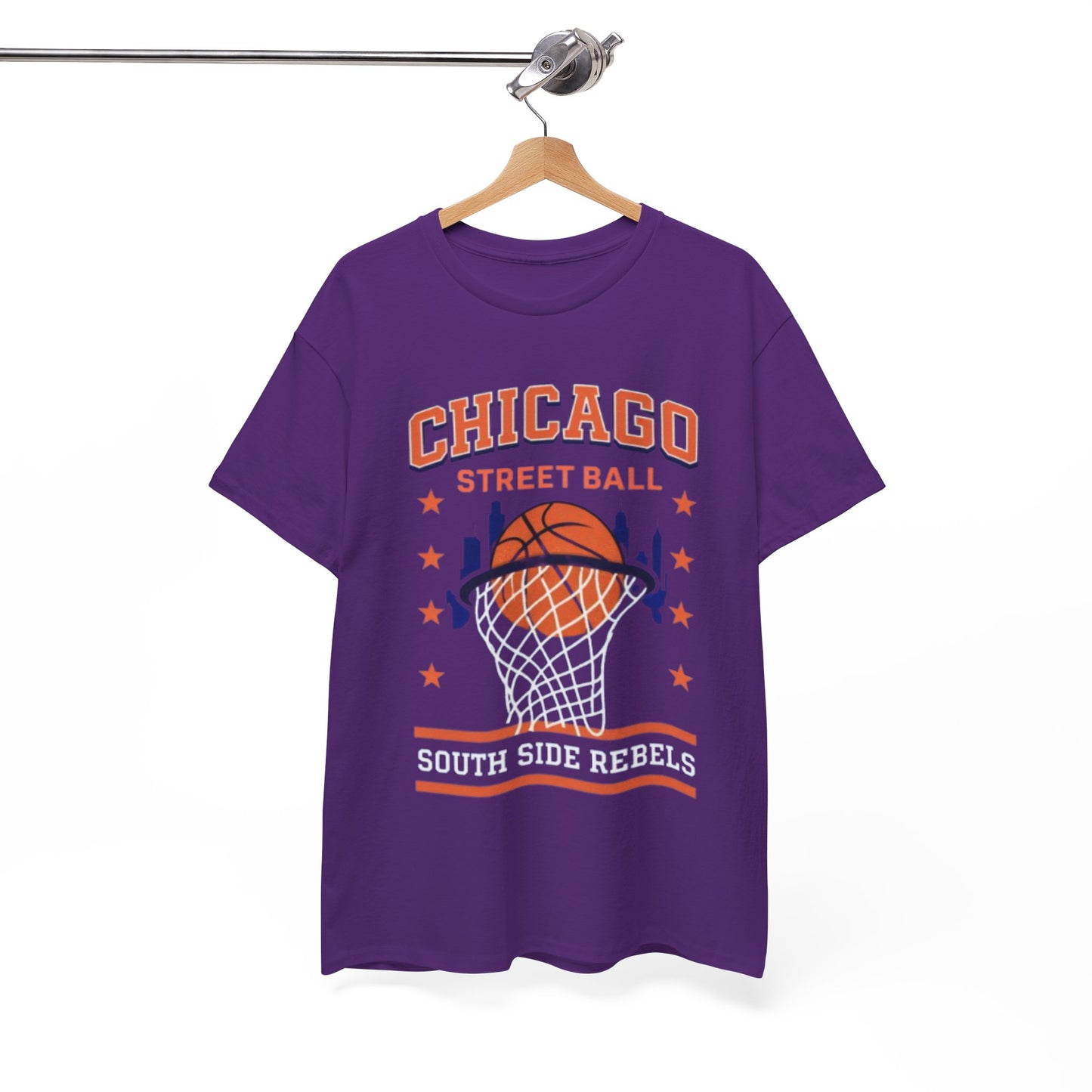 Chicago Street Ball South Side Rebels T-Shirt – Urban Basketball Streetwear Tee